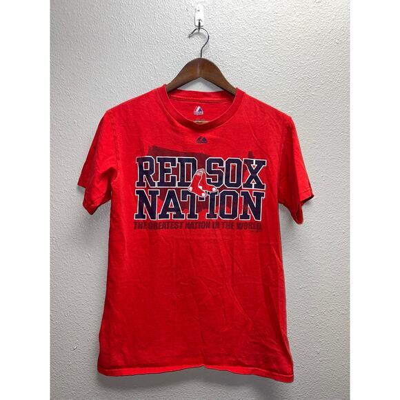 Red Sox Nation Shirt The Greatest MLB Baseball Team Red Graphic Tee Small - Picture 1 of 7